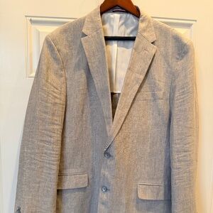Tommy Hilfiger Linen Summer Suit 46L Jacket 38x30 Pants